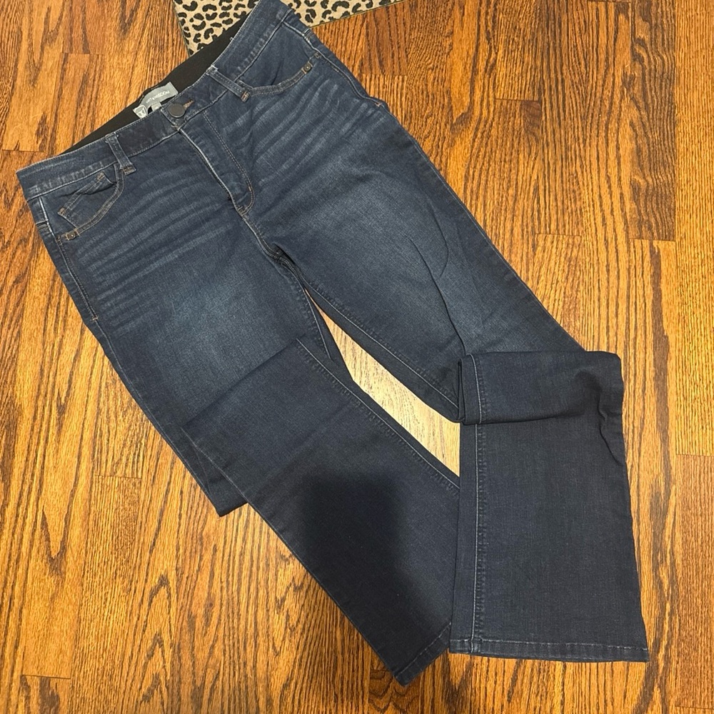 Wit & Wisdom Dark Wash Bootcut Jeans - Deep Blue